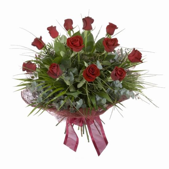 Etkileyici buket 11 adet kirmizi gül buketi  Bolu internetten çiçek satışı 