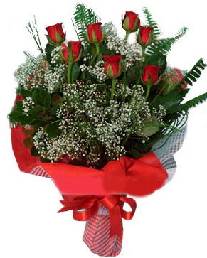 7 kırmızı gül buketi  Bolu çiçek servisi , çiçekçi adresleri 