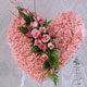 kalp pano karankil ve güller   Bolu internetten çiçek siparişi 