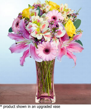 Anneme hediye karisik cam mevsim demeti  Bolu internetten çiçek siparişi 