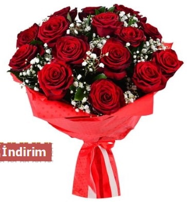 12 Adet kırmızı aşk gülleri  Bolu çiçek satışı 